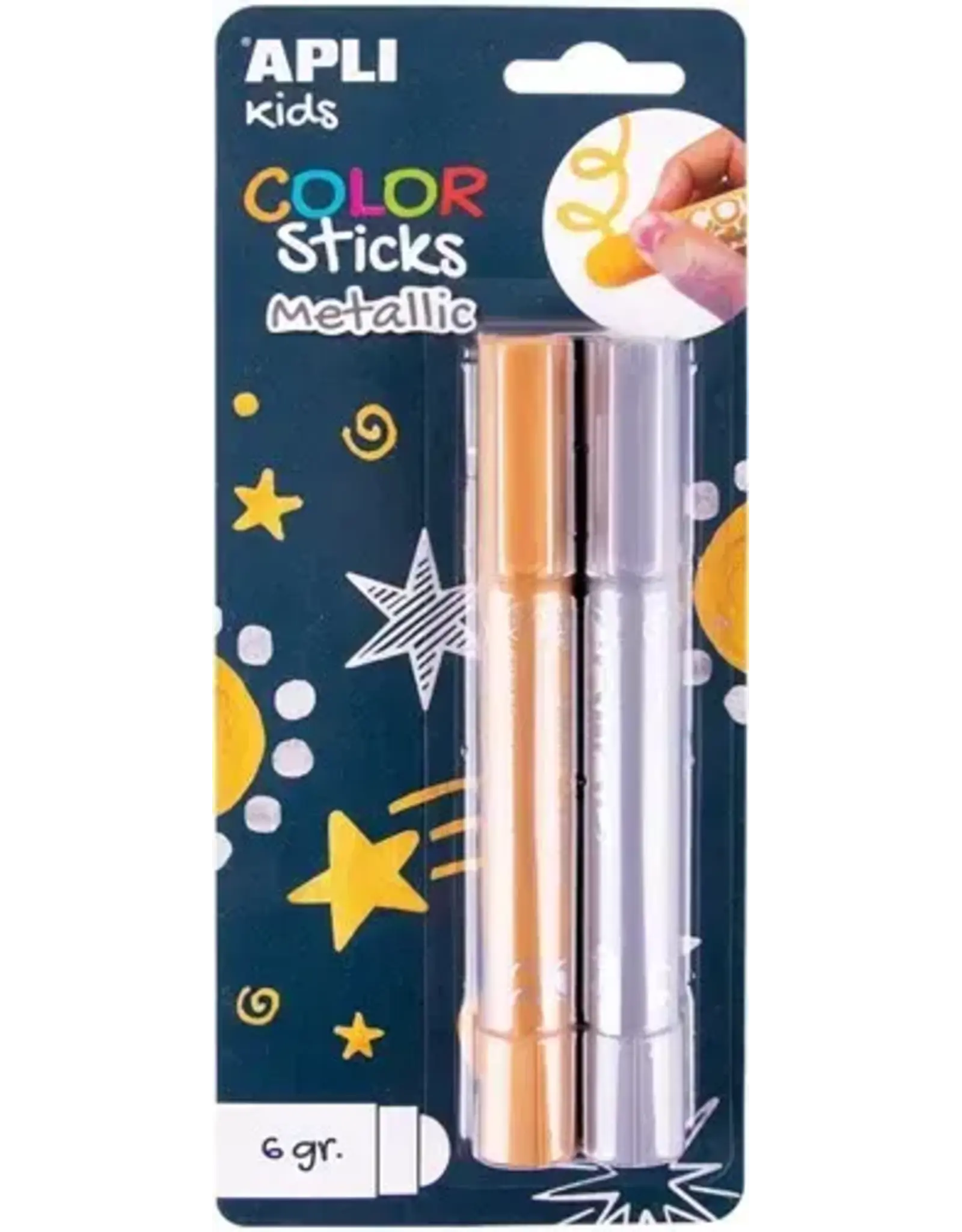 APLI Verfsticks Metallic Goud & Zilver