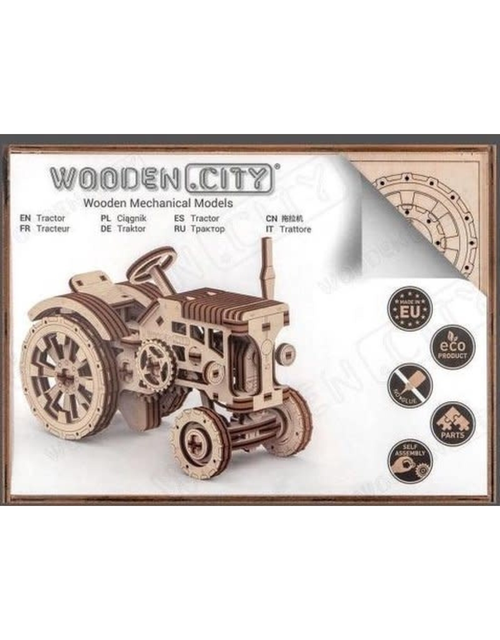 Wooden 3D Model “Tractor”