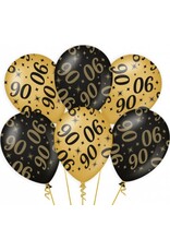 pd party Party Balloons Black/Gold - 90