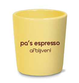 Espresso kopje "Pa's espresso"
