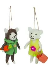 Frohe Ostern Filz Anhánger