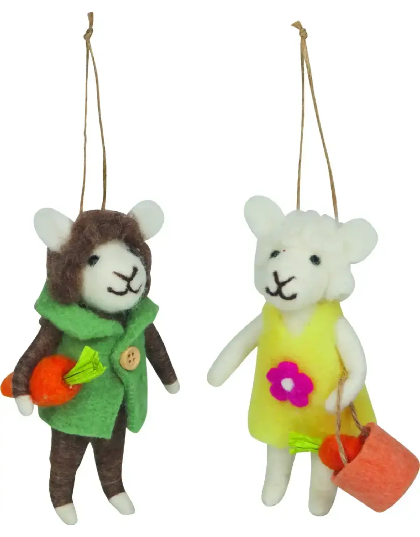 Frohe Ostern Filz Anhánger