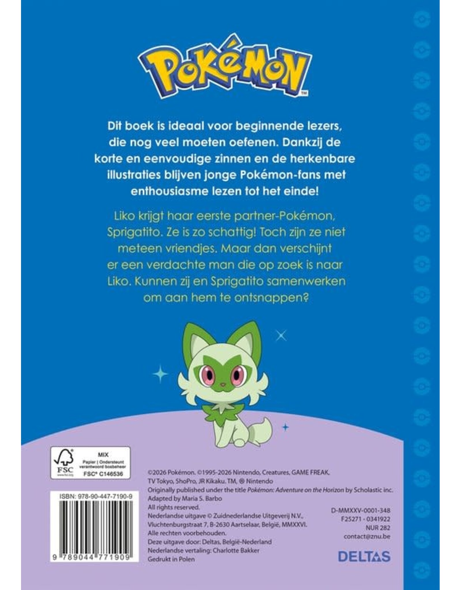 Deltas Pokémon Eerste leespret - De eerste schooldag van Liko