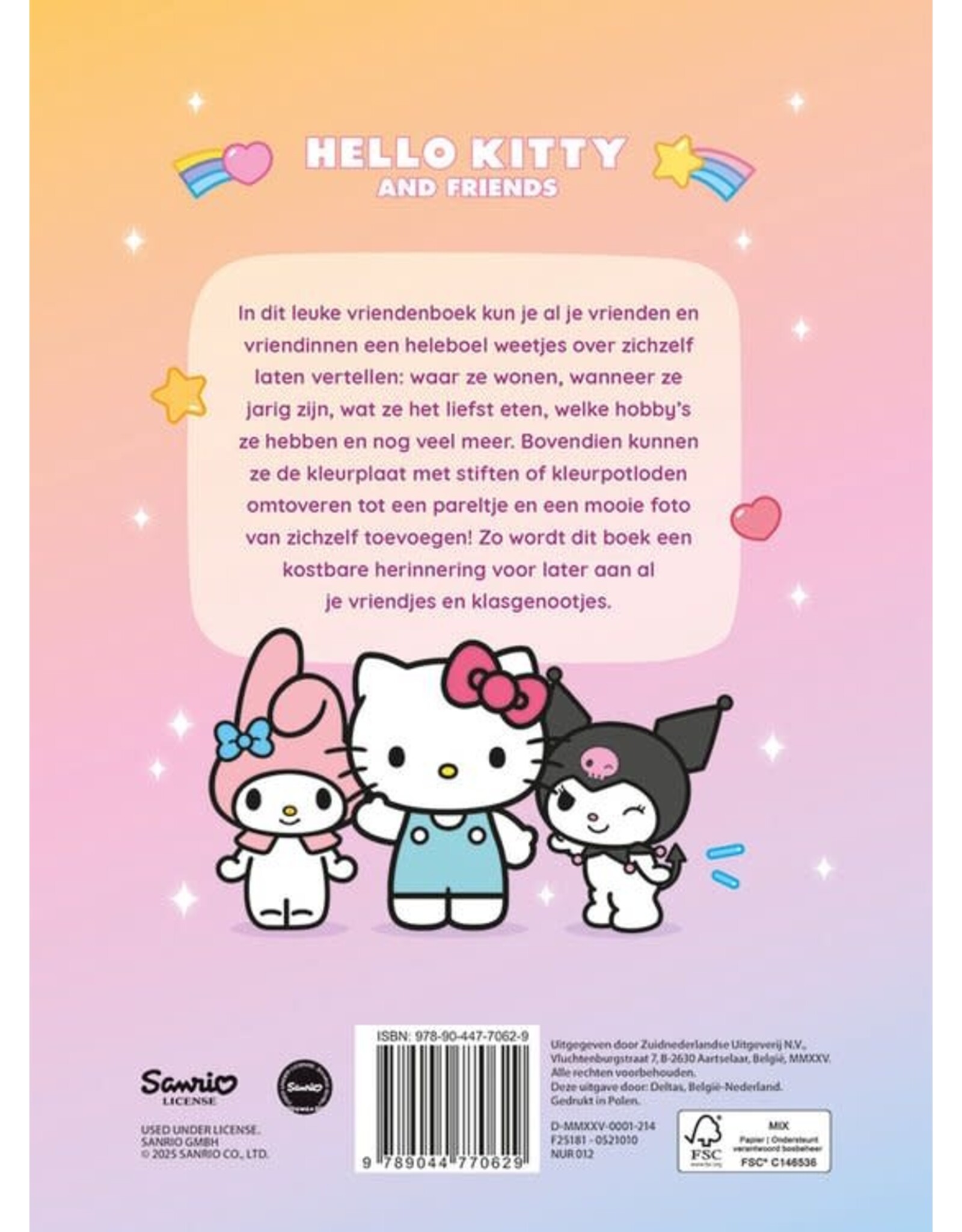 Deltas Vriendenboek Hello Kitty and Friends