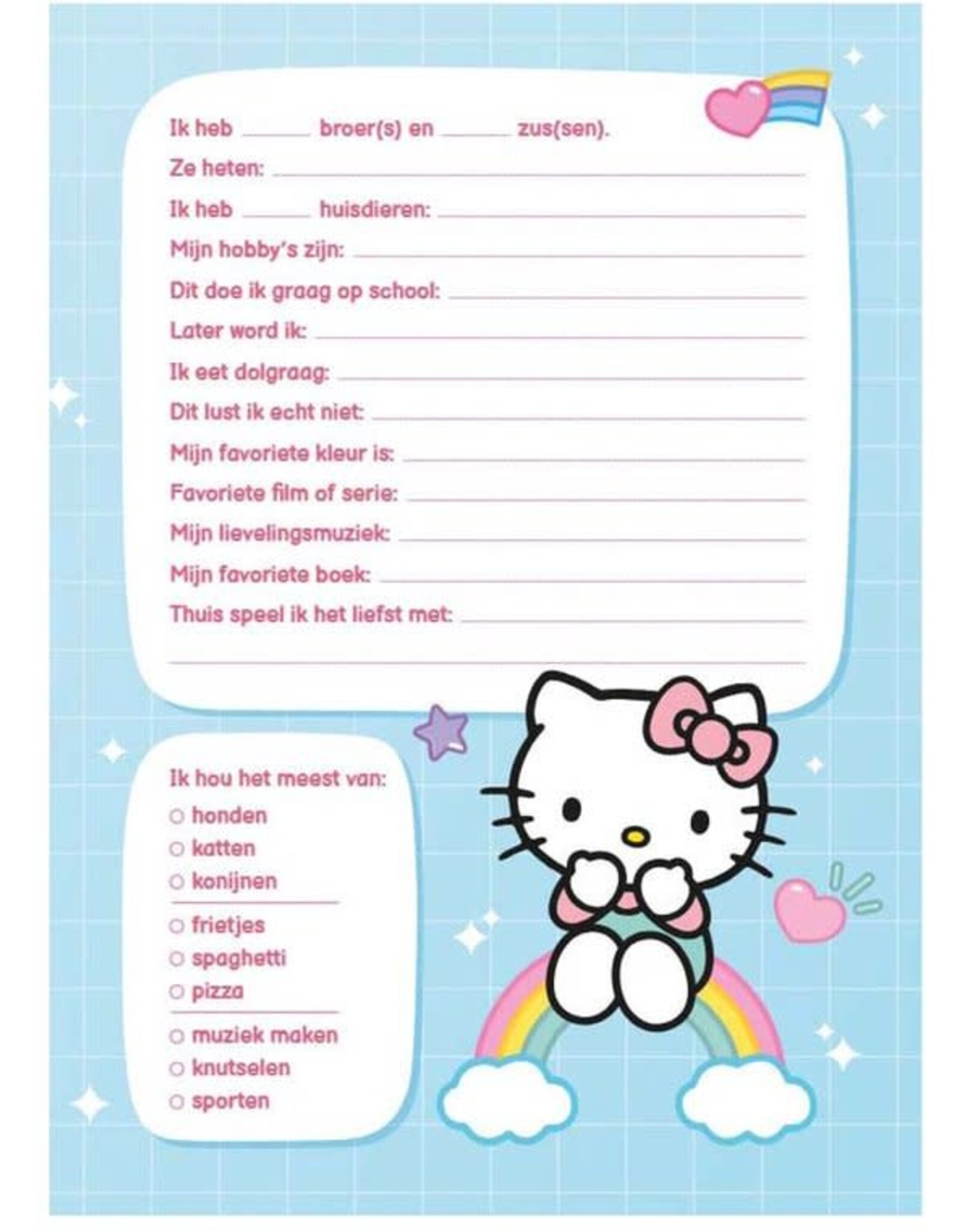 Deltas Vriendenboek Hello Kitty and Friends