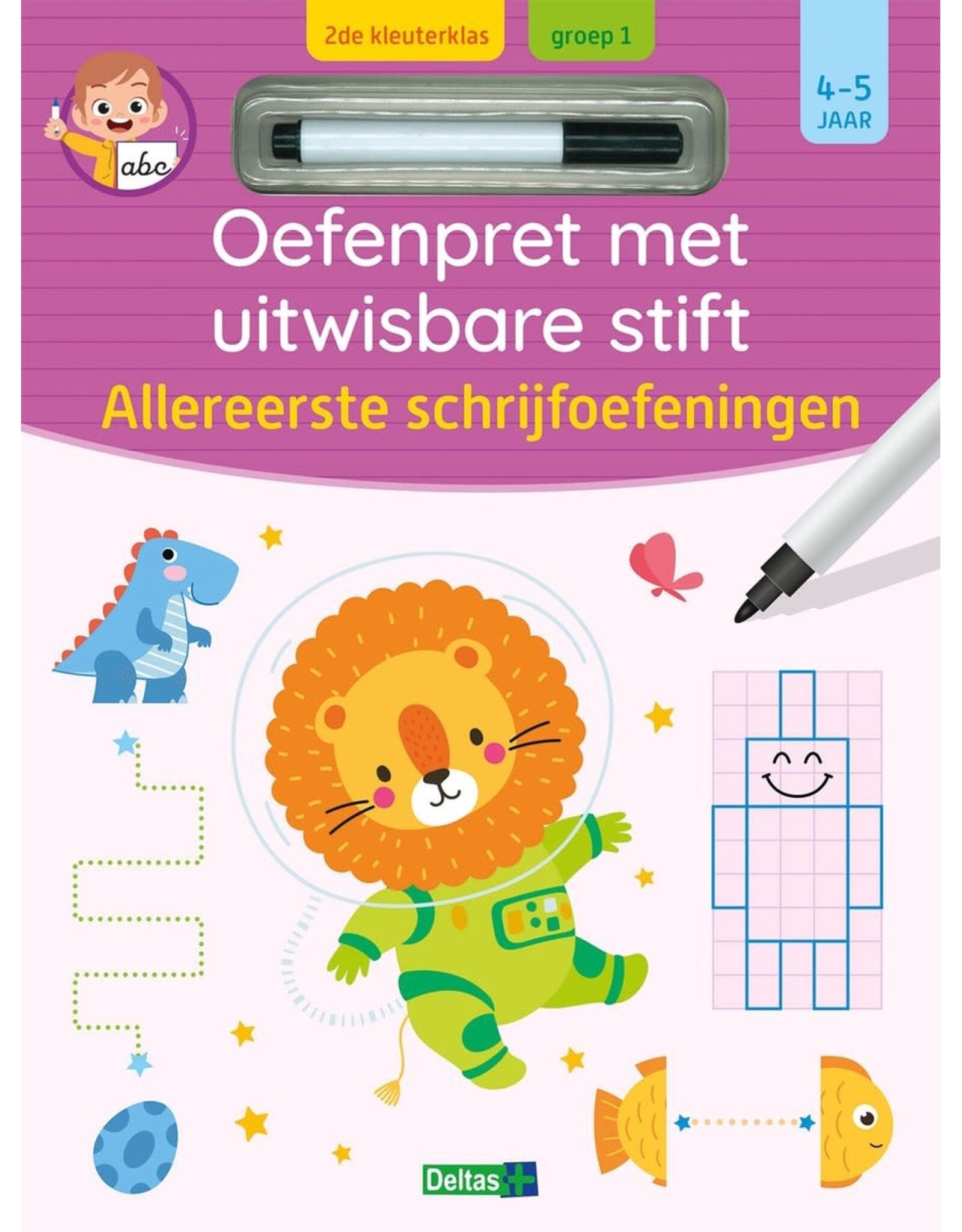 Deltas Oefenpret met uitwisbare stift - Allereeste schrijfoefeningen