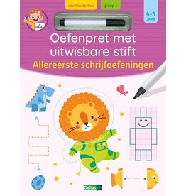 Deltas Oefenpret met uitwisbare stift - Allereeste schrijfoefeningen