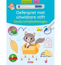 Deltas Oefenpret met uitwisbare stift - Eerste schrijfoefeningen