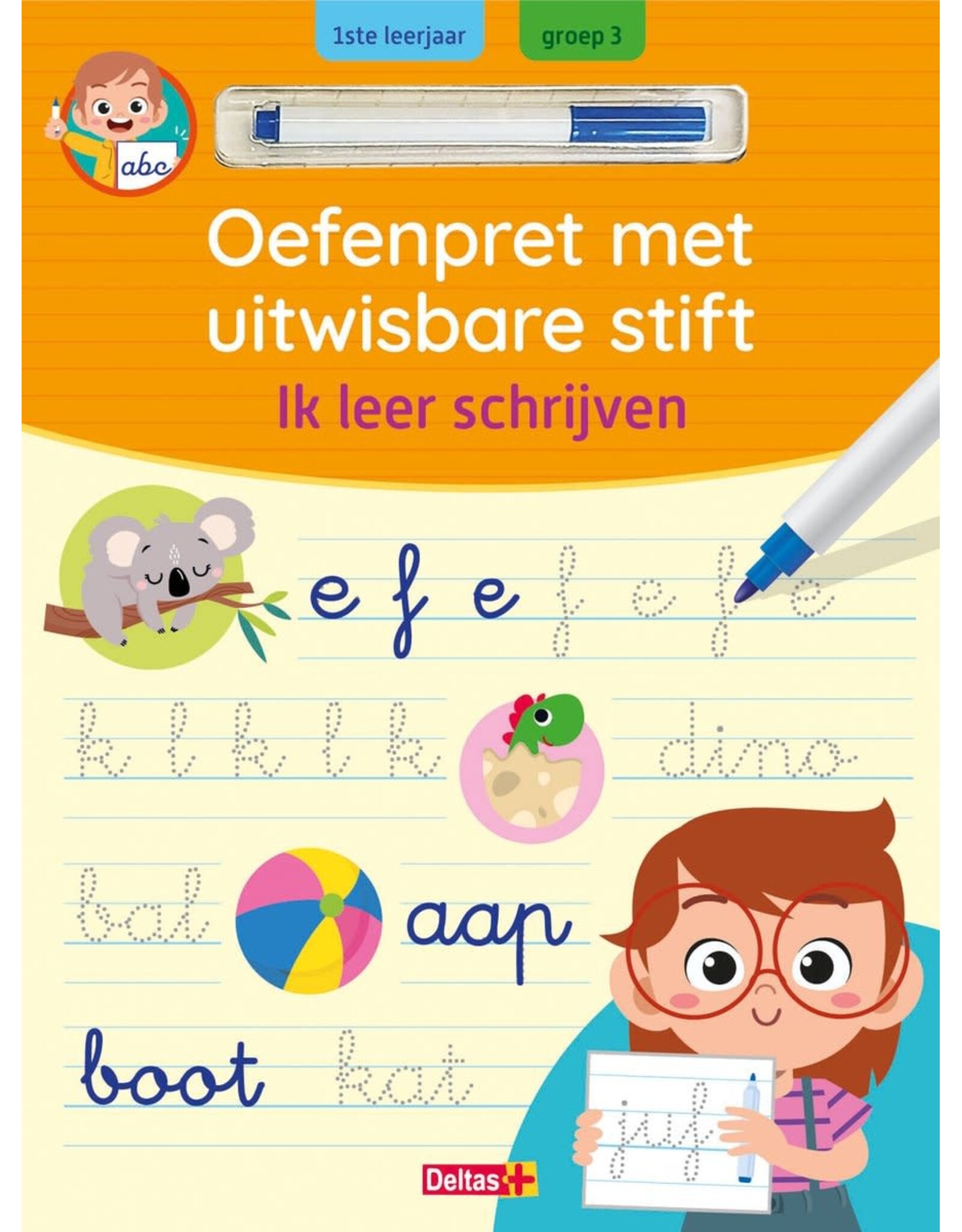 Deltas Oefenpret met uitwisbare stift - Ik leer schrijven