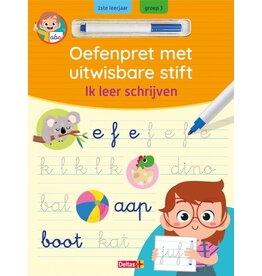 Deltas Oefenpret met uitwisbare stift - Ik leer schrijven