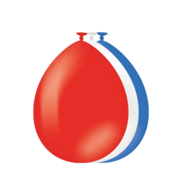 pd party Ballonnen 10 stuks Rood Wit Blauw
