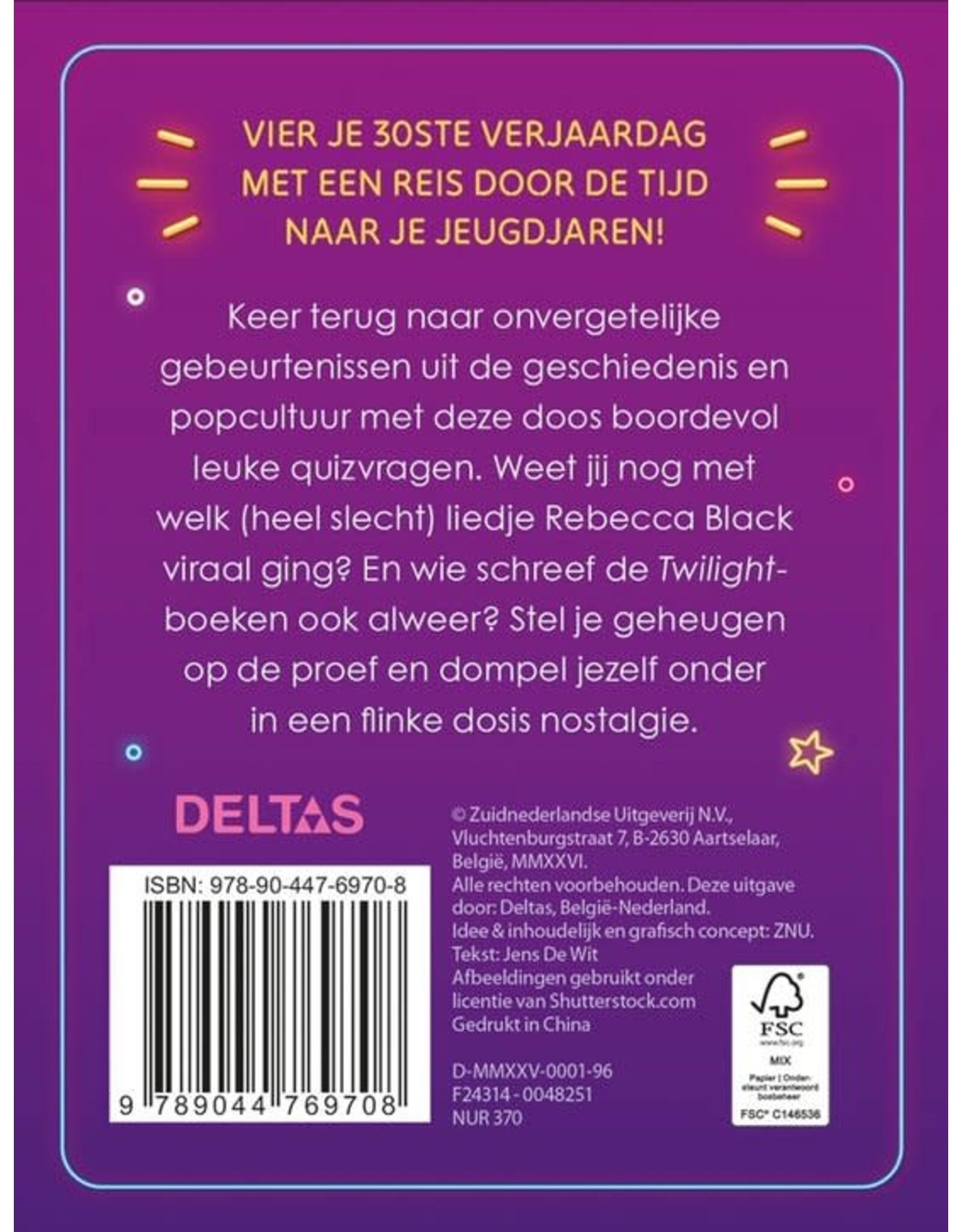 Deltas Hoera 30 Jaar! Quiz