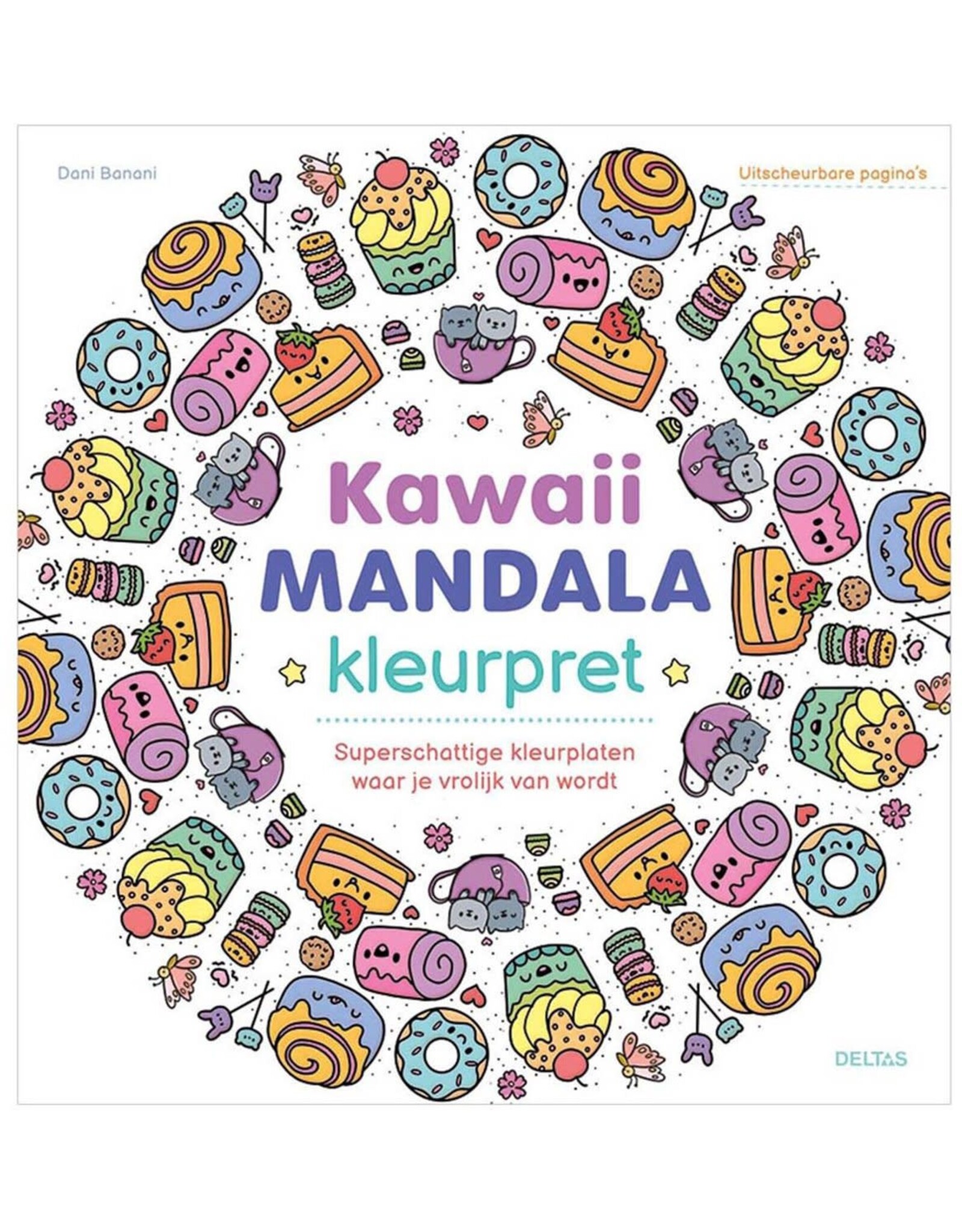 Deltas Kawaii Mandala Kleurpret