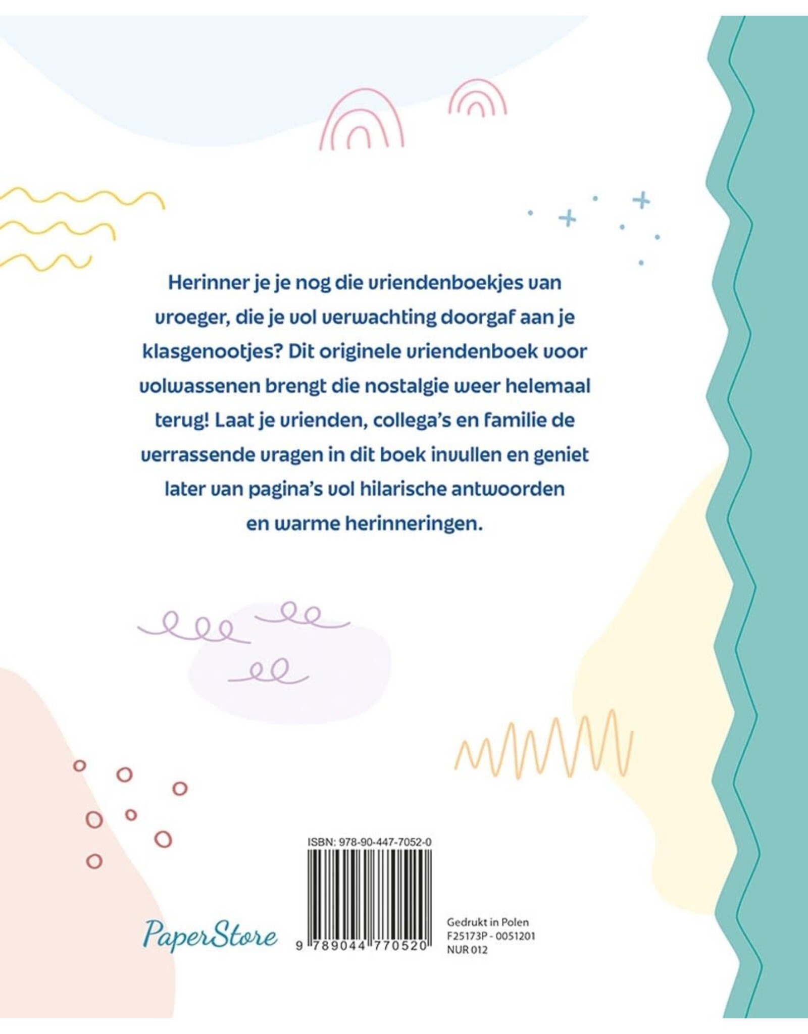 Deltas Het enige echte Vriendenboek voor volwassenen