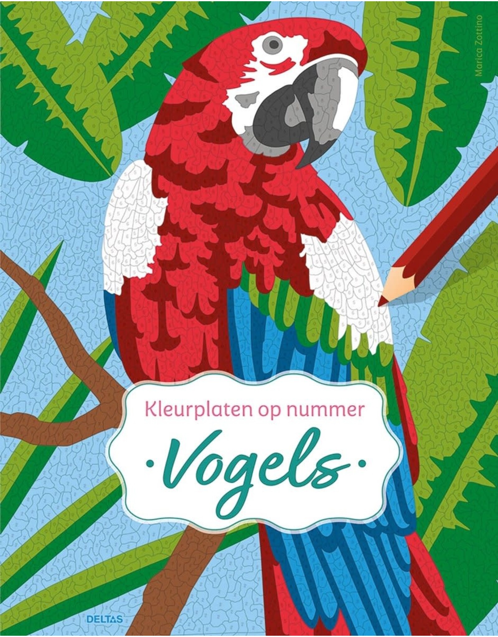 Deltas Kleurplaten op nummer - Vogels