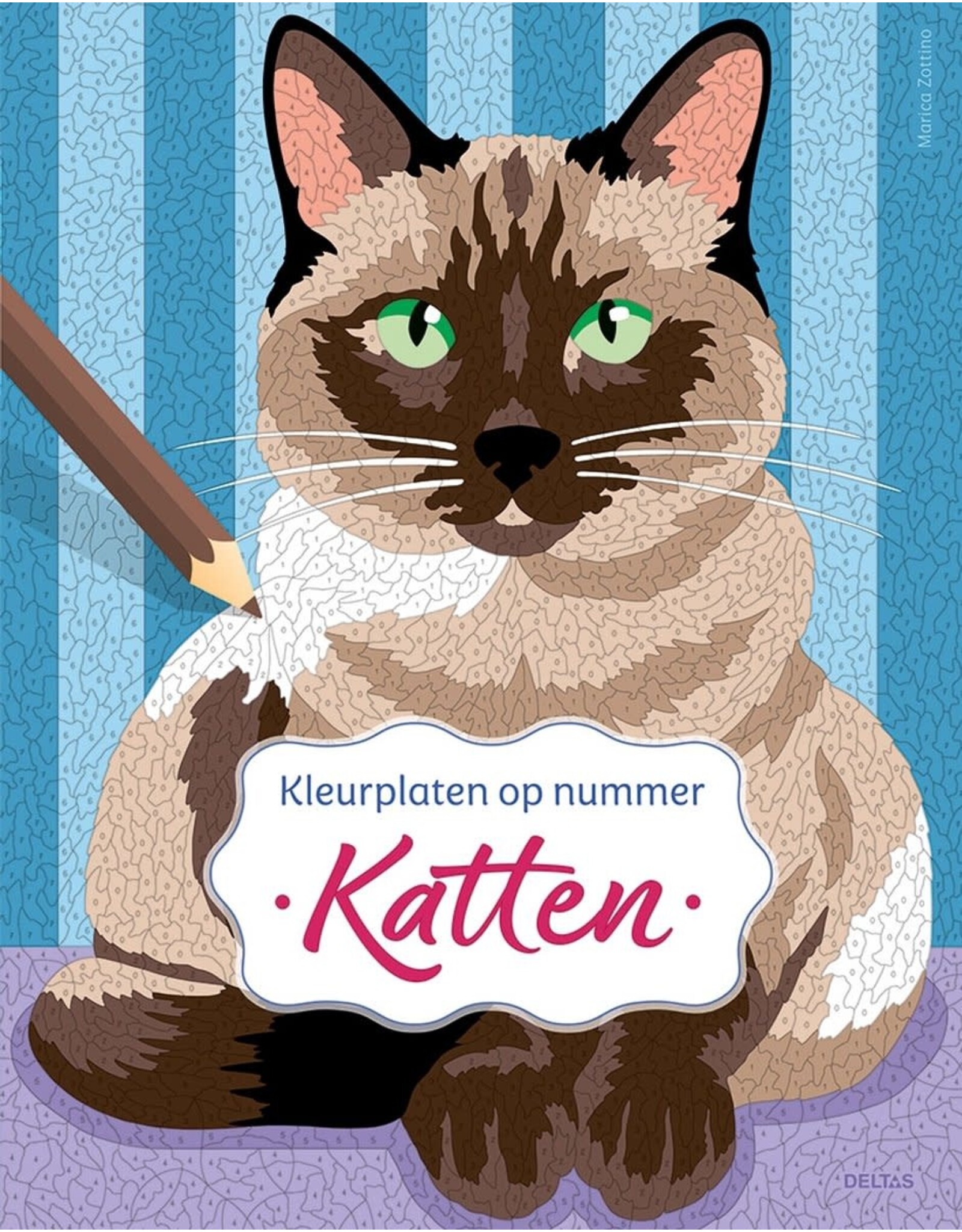 Deltas Kleurplaten op nummer - Katten