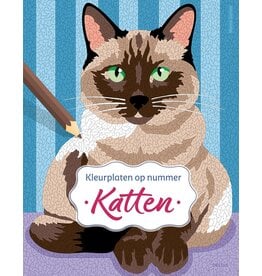Deltas Kleurplaten op nummer - Katten