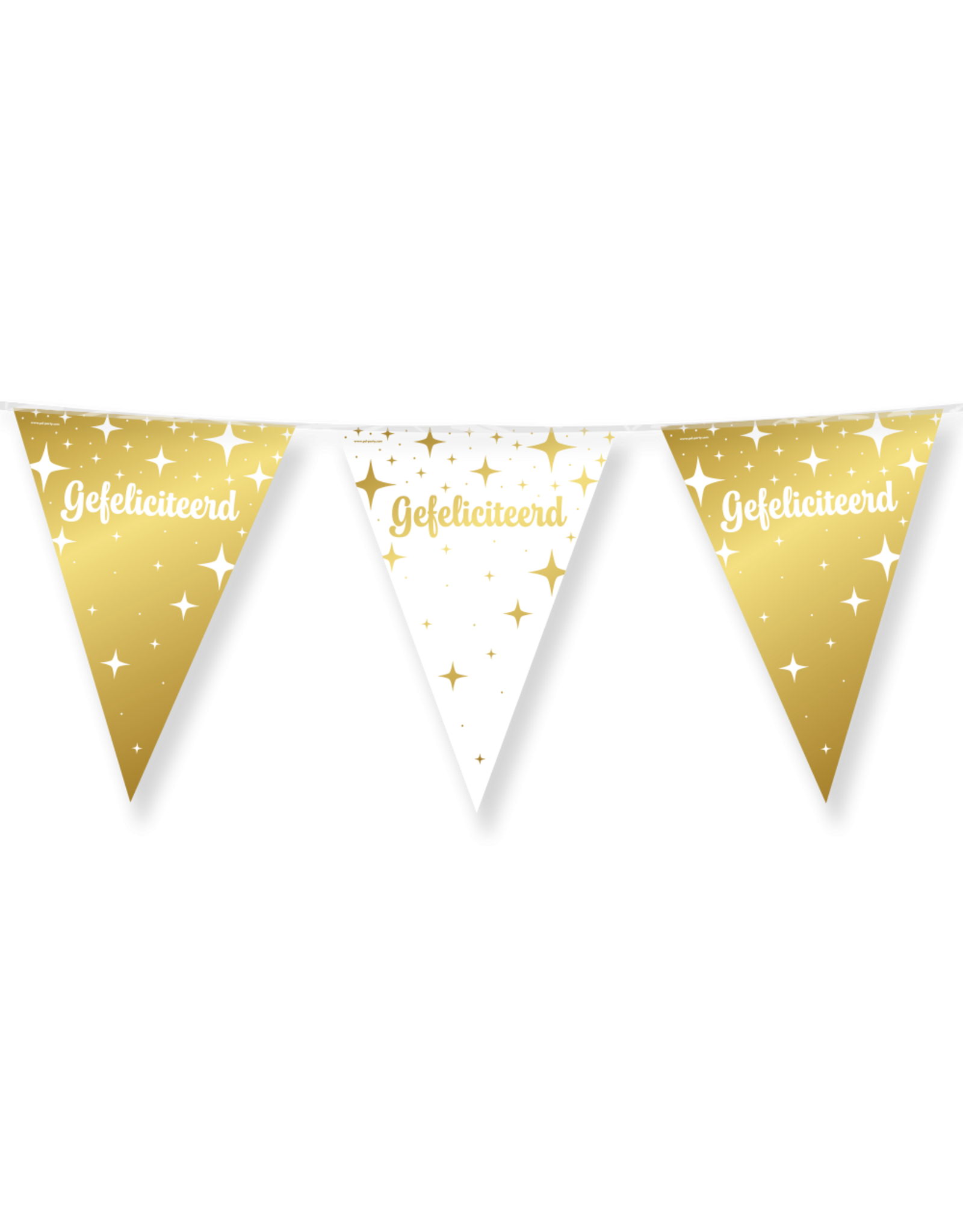 pd party Fancy Party Flags Foil - Gefeliciteerd