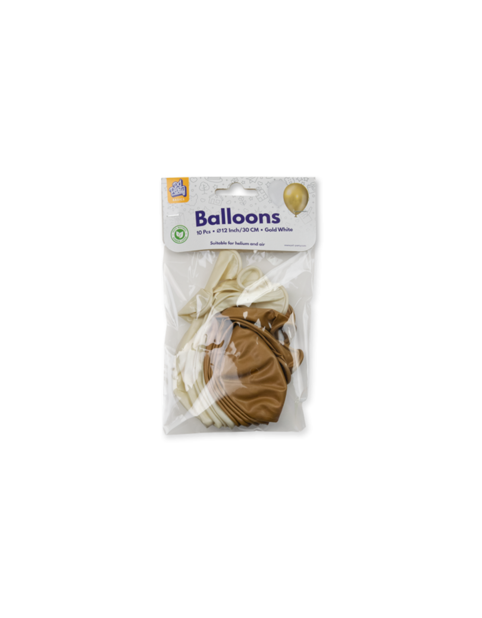 pd party Balloons Gold/White