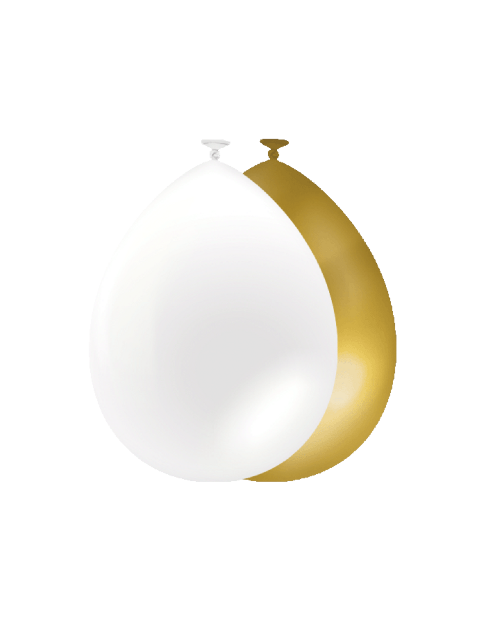 pd party Balloons Gold/White
