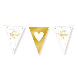 pd party Party Flags Foil - Just Married