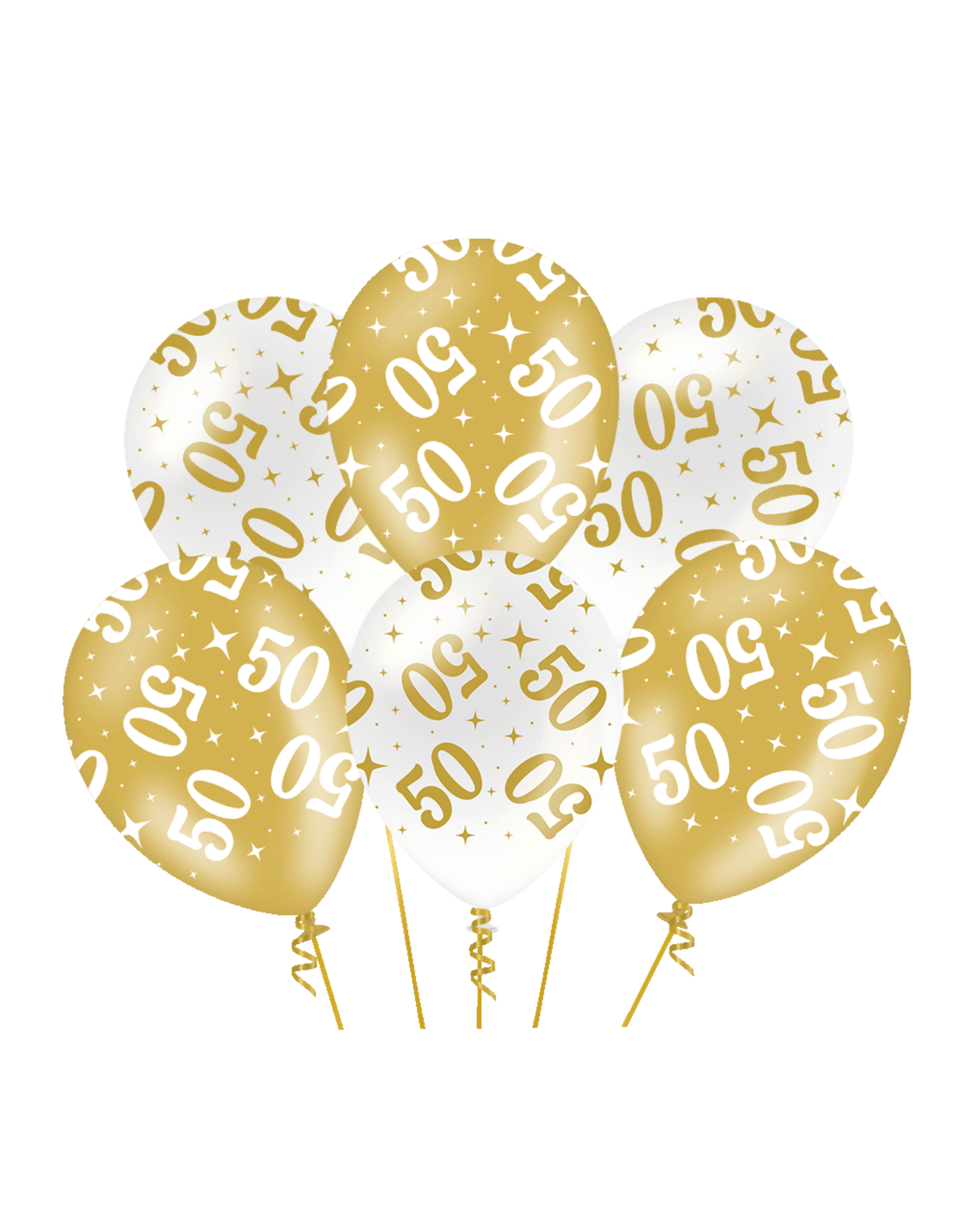 pd party Party Balloons Gold/White - 50