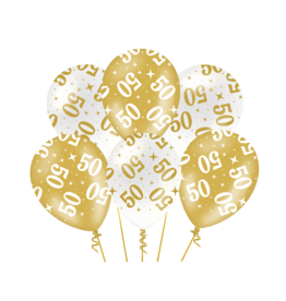 pd party Party Balloons Gold/White - 50