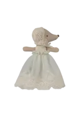 Maileg Baby Mouse in Gown - Mint