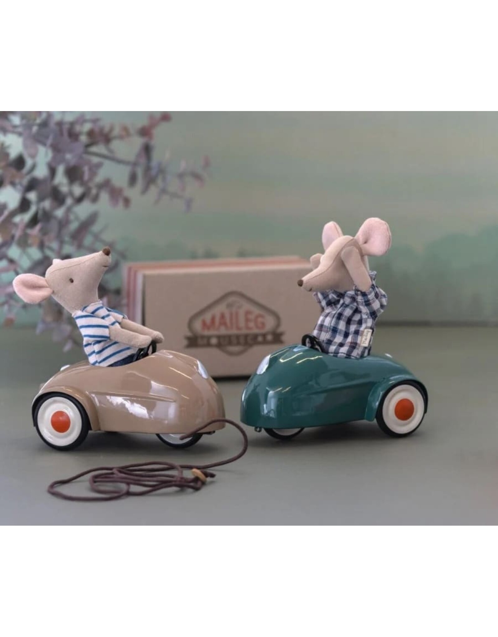 Maileg Car Mouse - Dark Green
