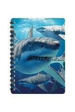 3D Notebook Great White Sharks