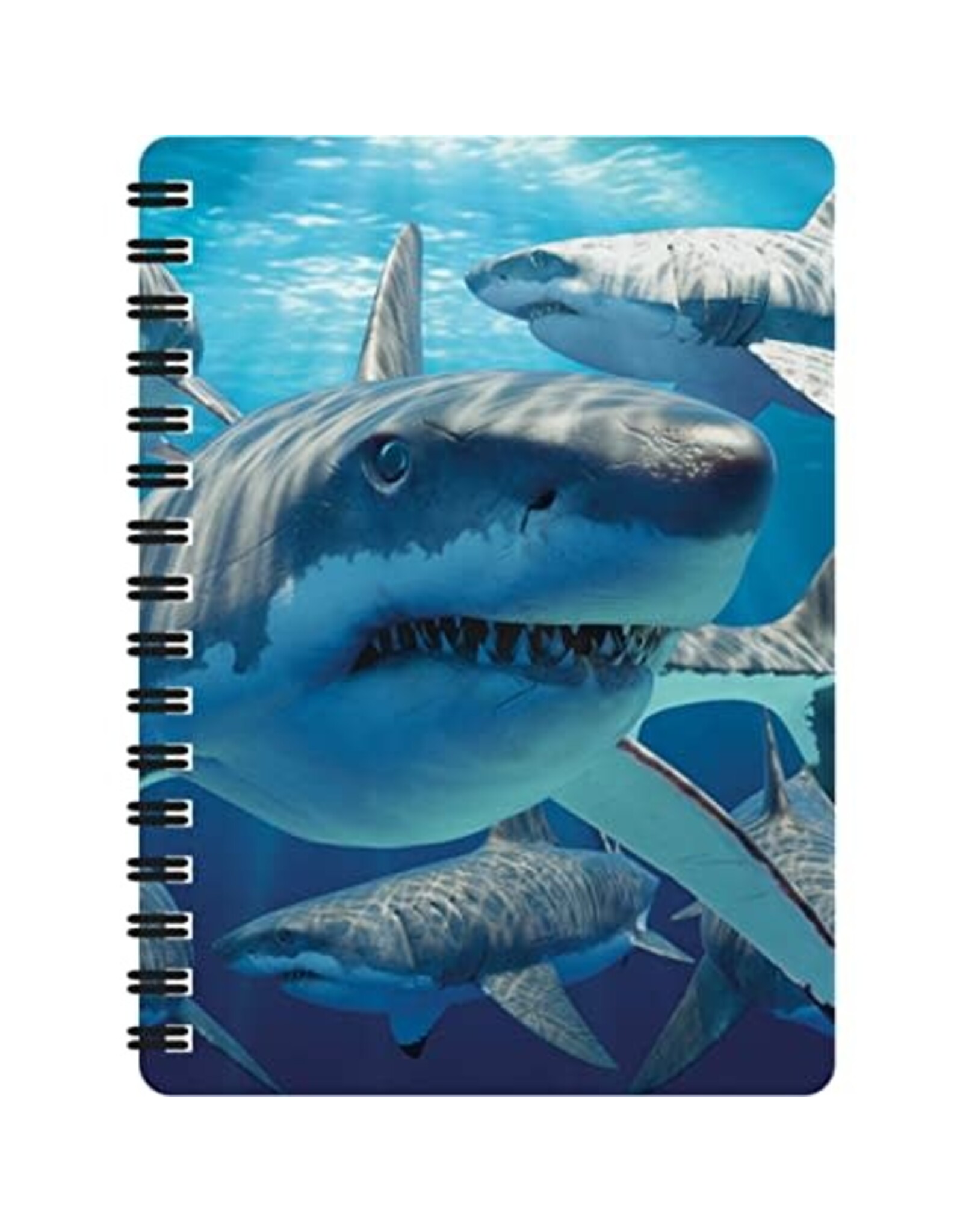 3D Notebook Great White Sharks