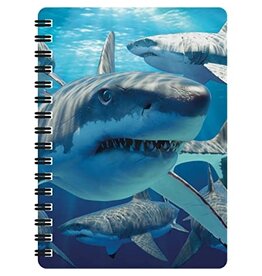 3D Notebook Great White Sharks