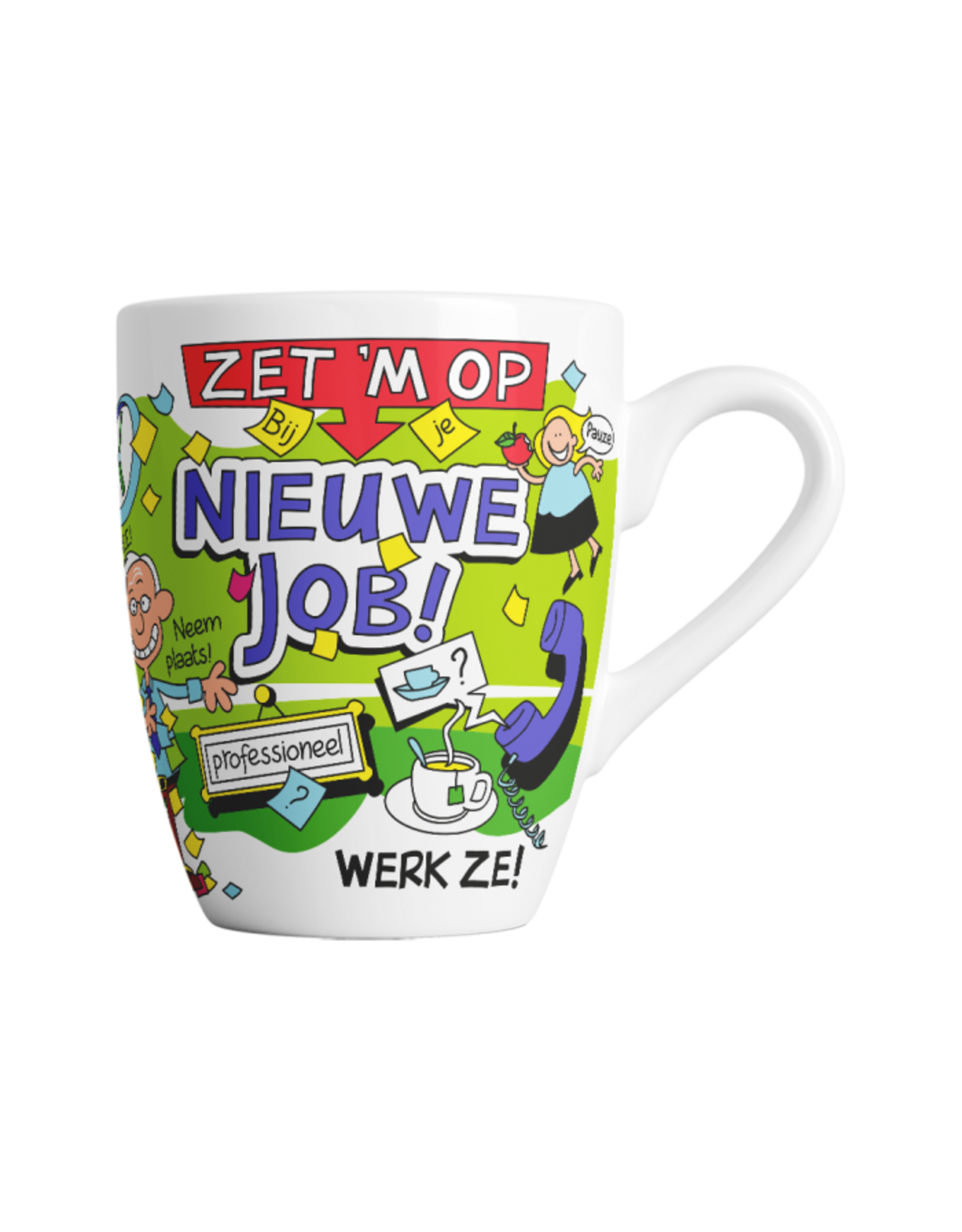 pd party Cartoonmok Nieuwe Job