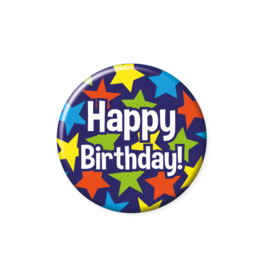 pd party Button Small "Happy Birthday"