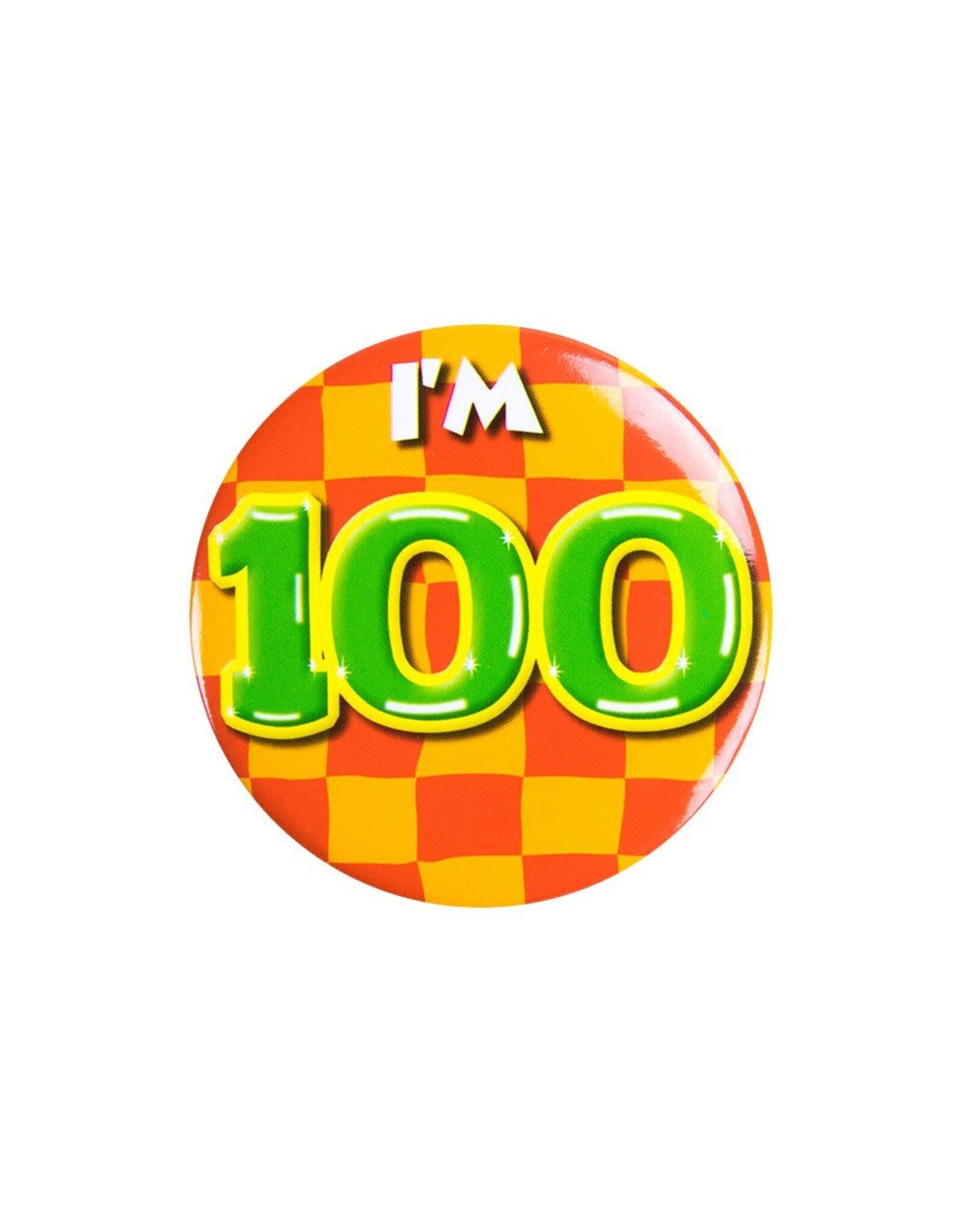 pd party Button Small  "I'm 100"
