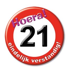 pd party Button Small Verkeersbord - 21