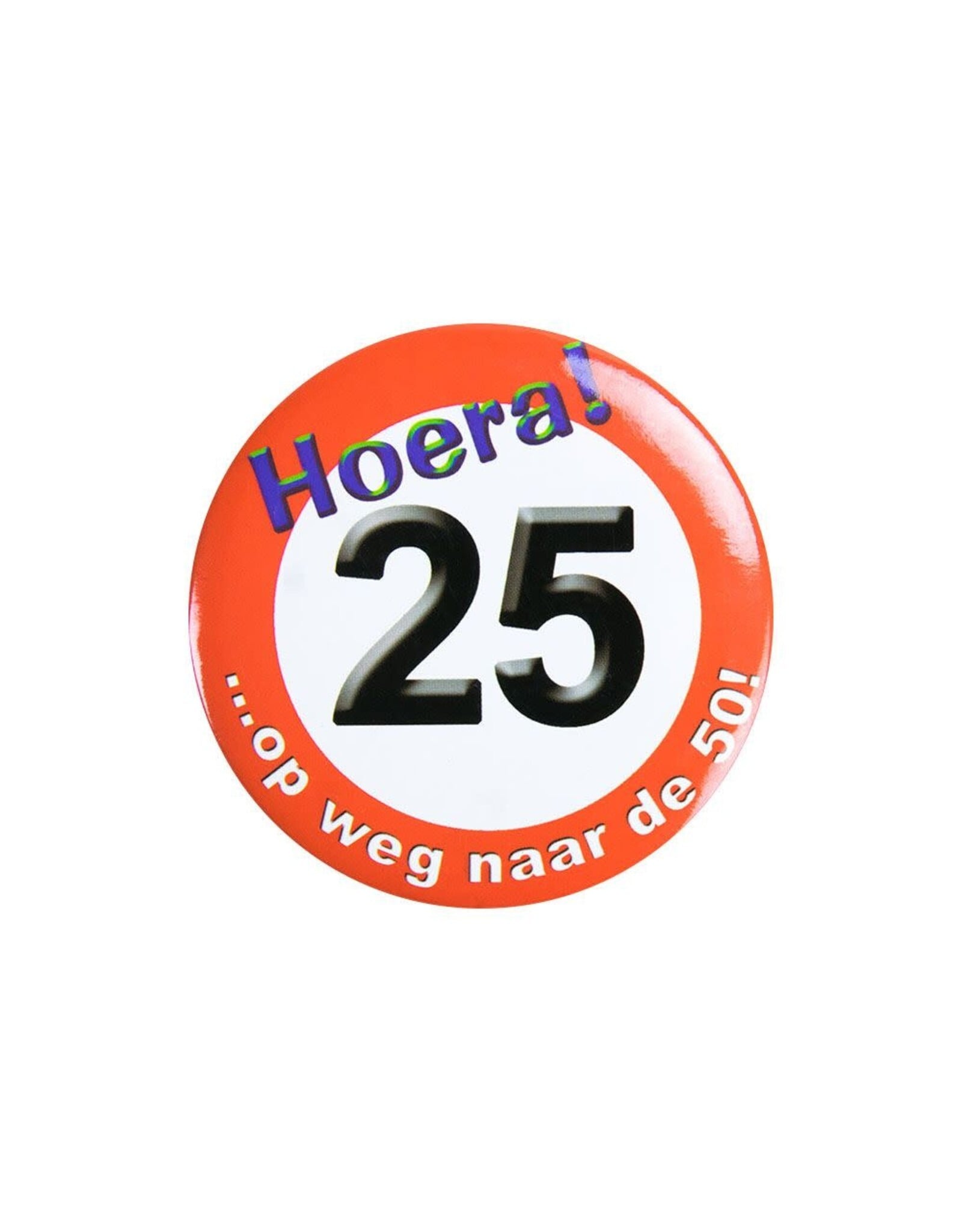 pd party Button Small Verkeersbord - 25