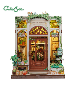 DIY Miniature House "Green Life Bookshop"