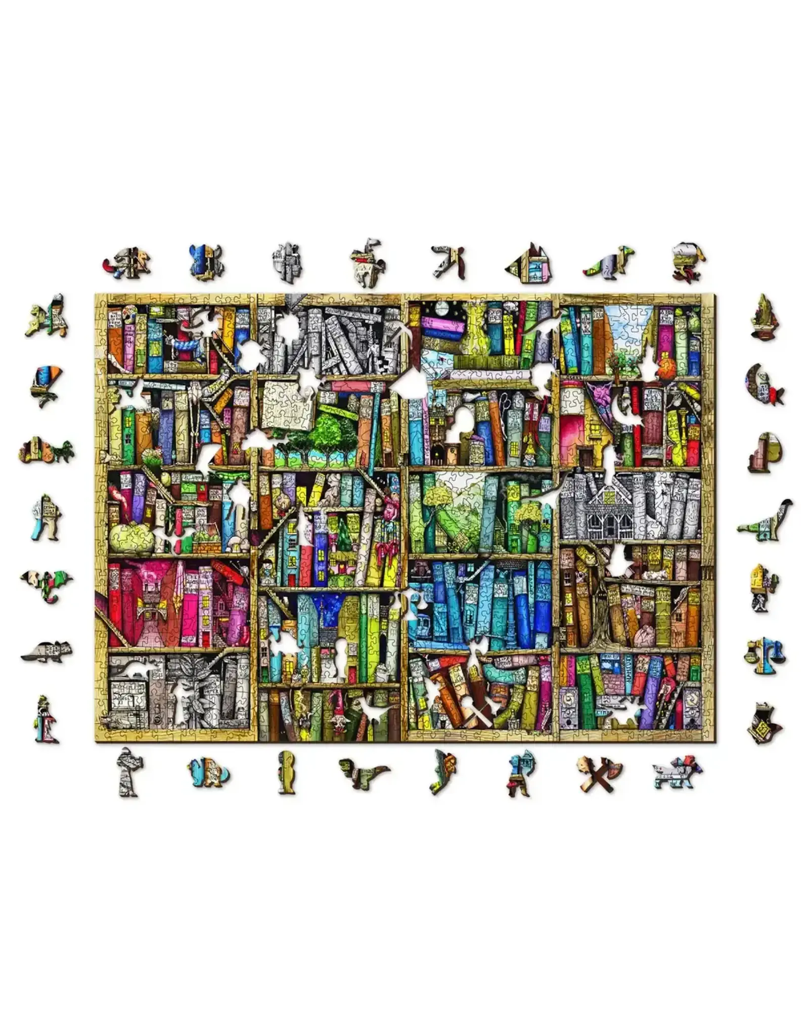 Wooden Puzzle 1010 Bookshelf
