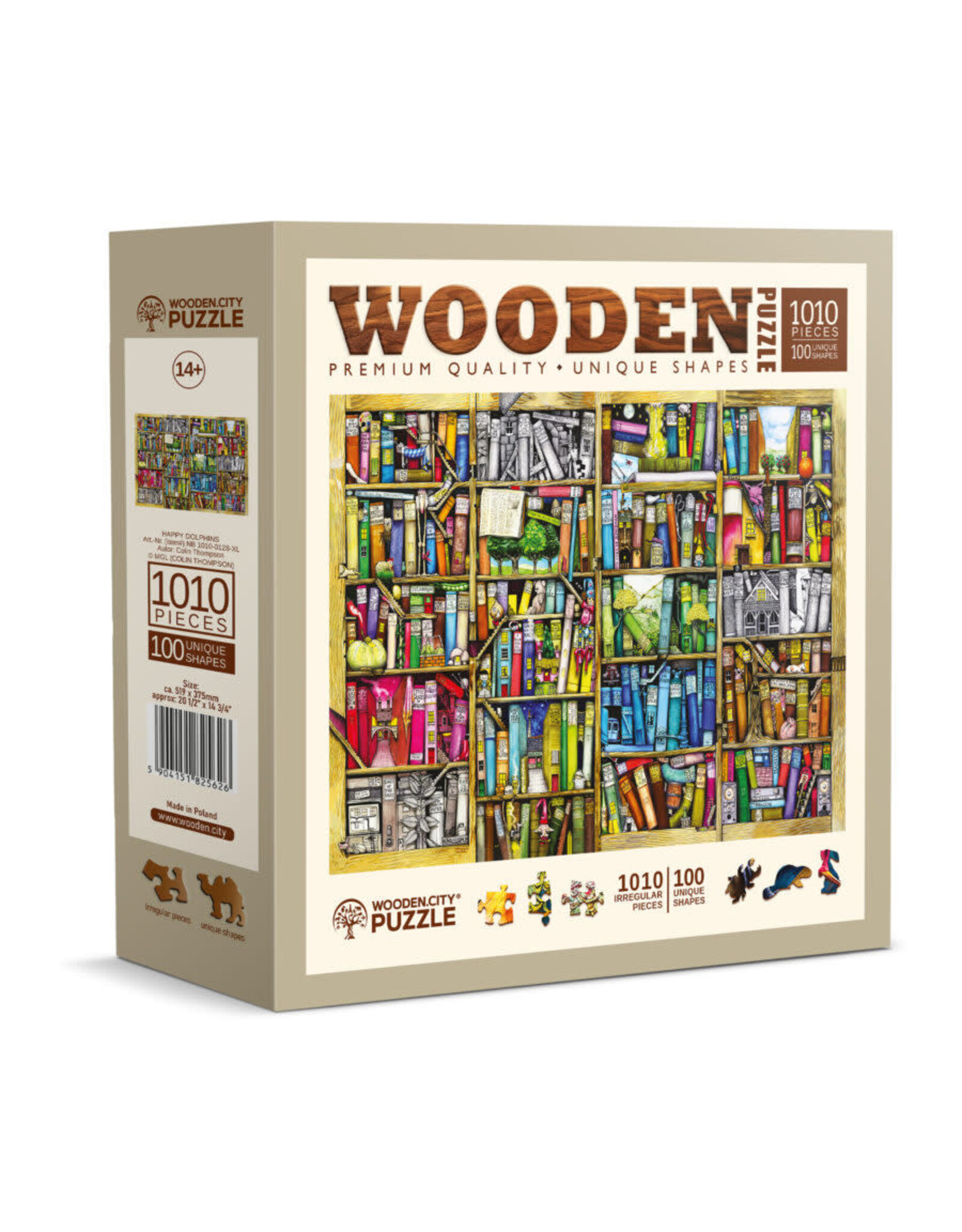 Wooden Puzzle 1010 Bookshelf