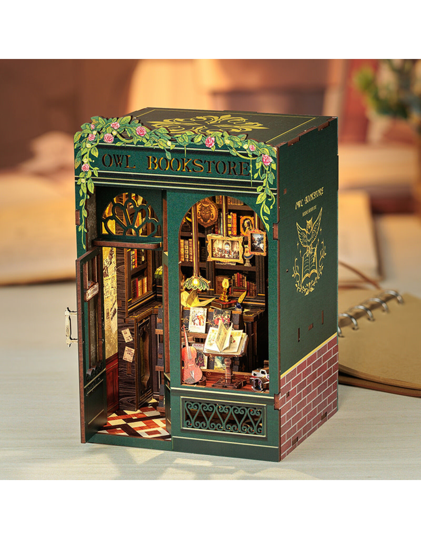 DIY Book Nook Kit ''Owl Bookstore''
