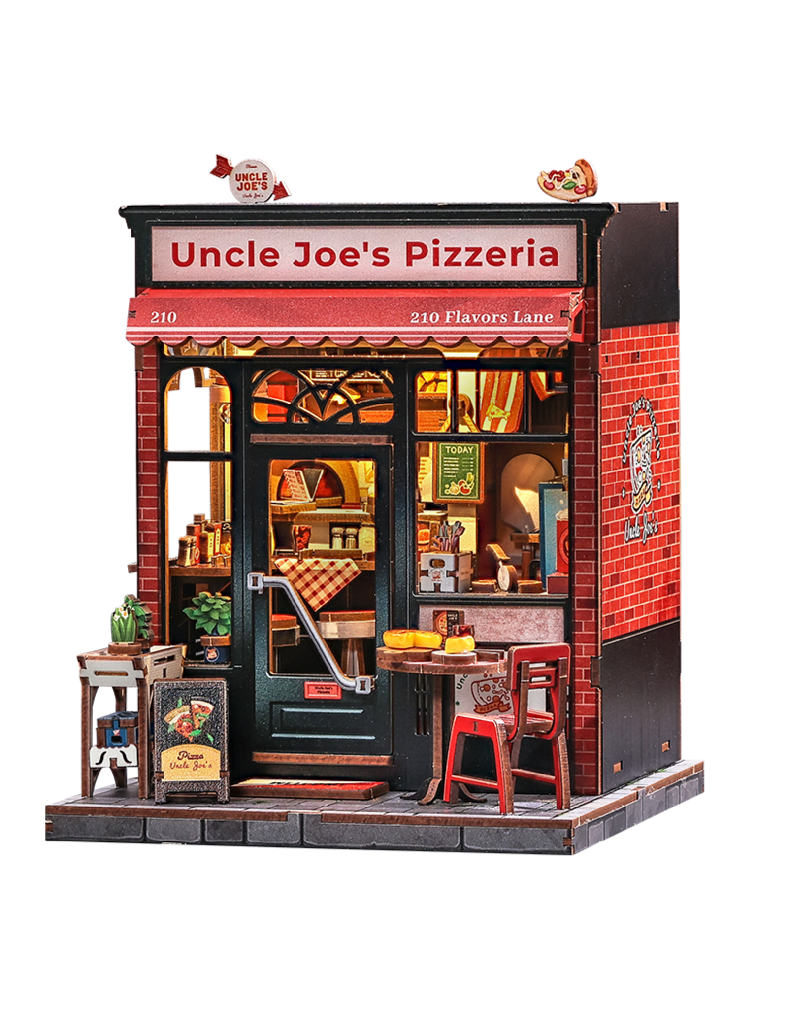 DIY Book Nook Kit "Uncle Joe's Pizzeria"