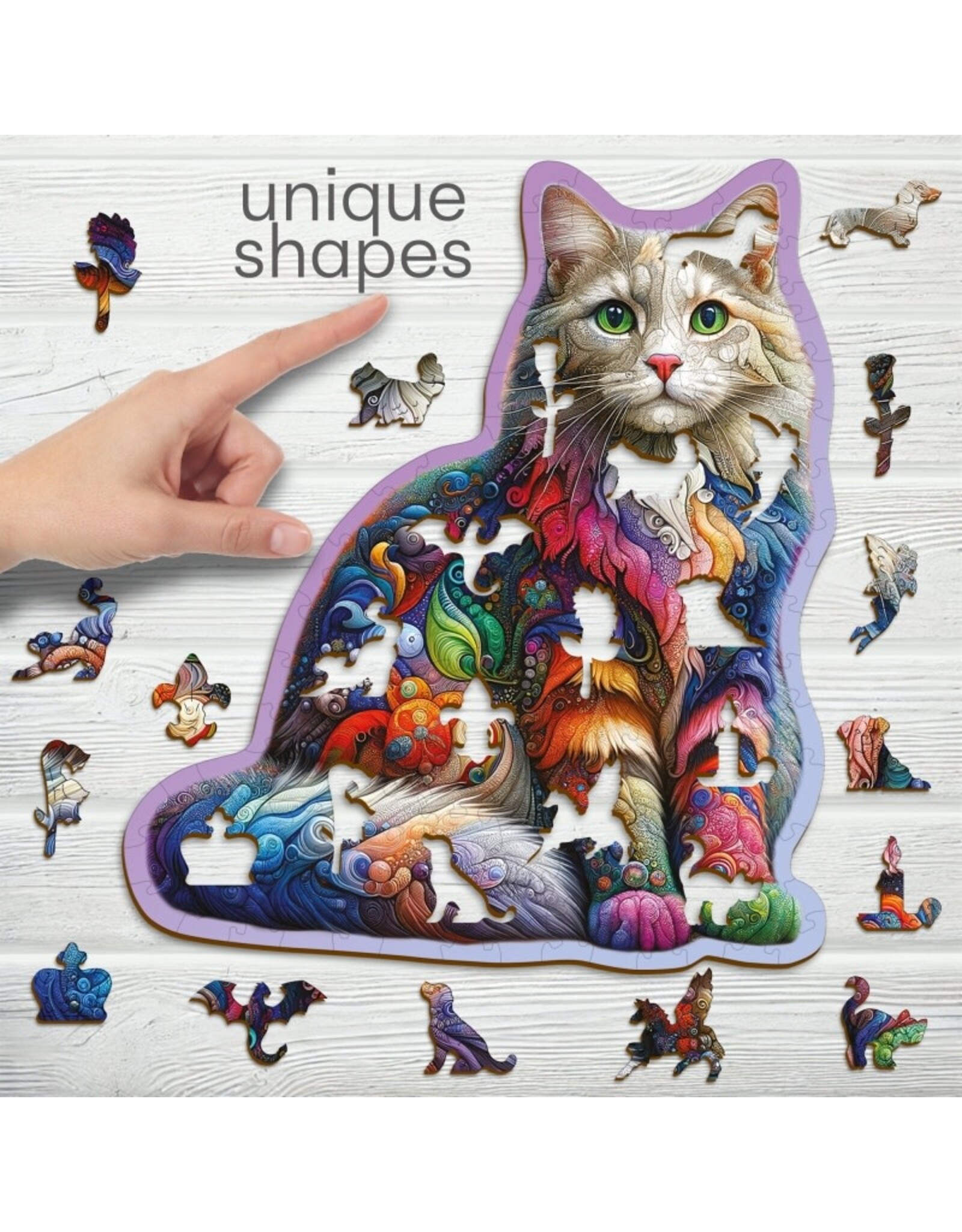 Wooden Puzzle “Soft Cat”