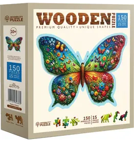 Wooden Puzzle “Colorful Butterfly”