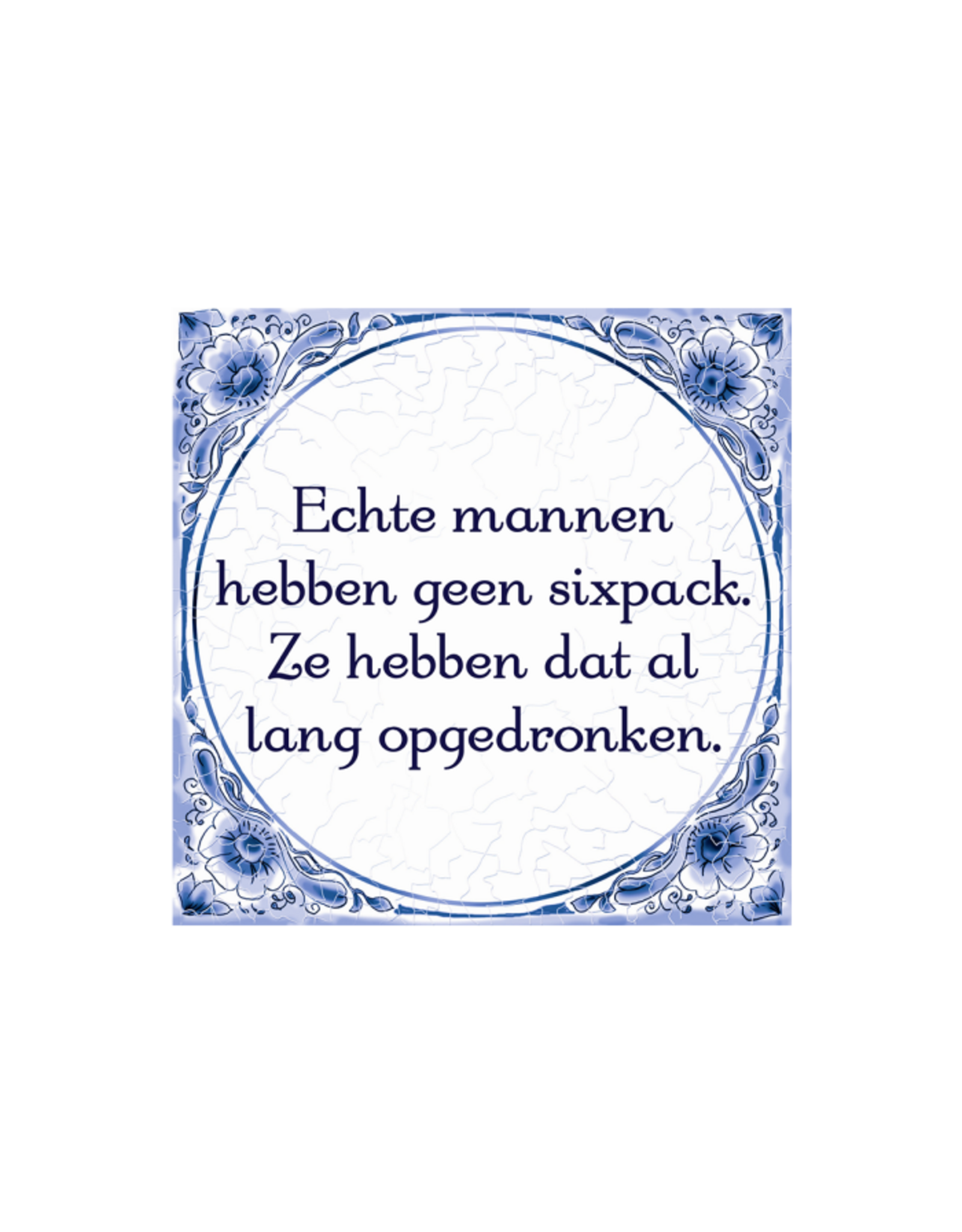 pd party Tegel Delfts blauw - Sixpack