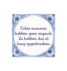 pd party Tegel Delfts blauw - Sixpack