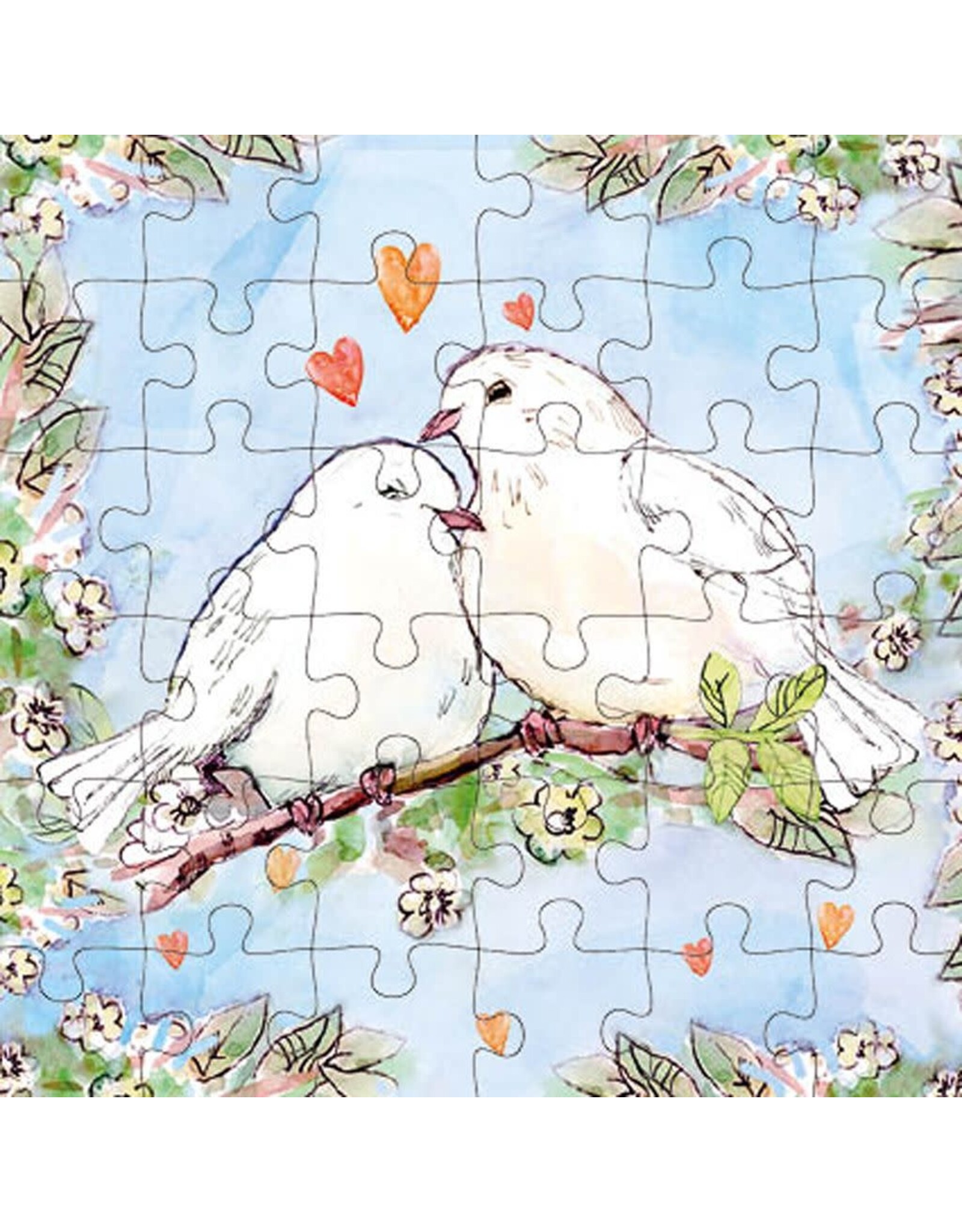Animal Friends Animal Friends Card + Puzzle "Pigeons"