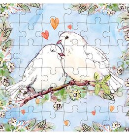 Animal Friends Animal Friends Card + Puzzle "Pigeons"
