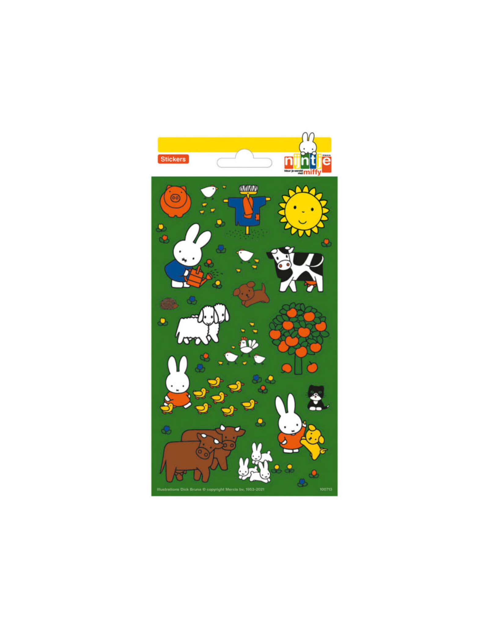 Stickersheet nijntje boerderij