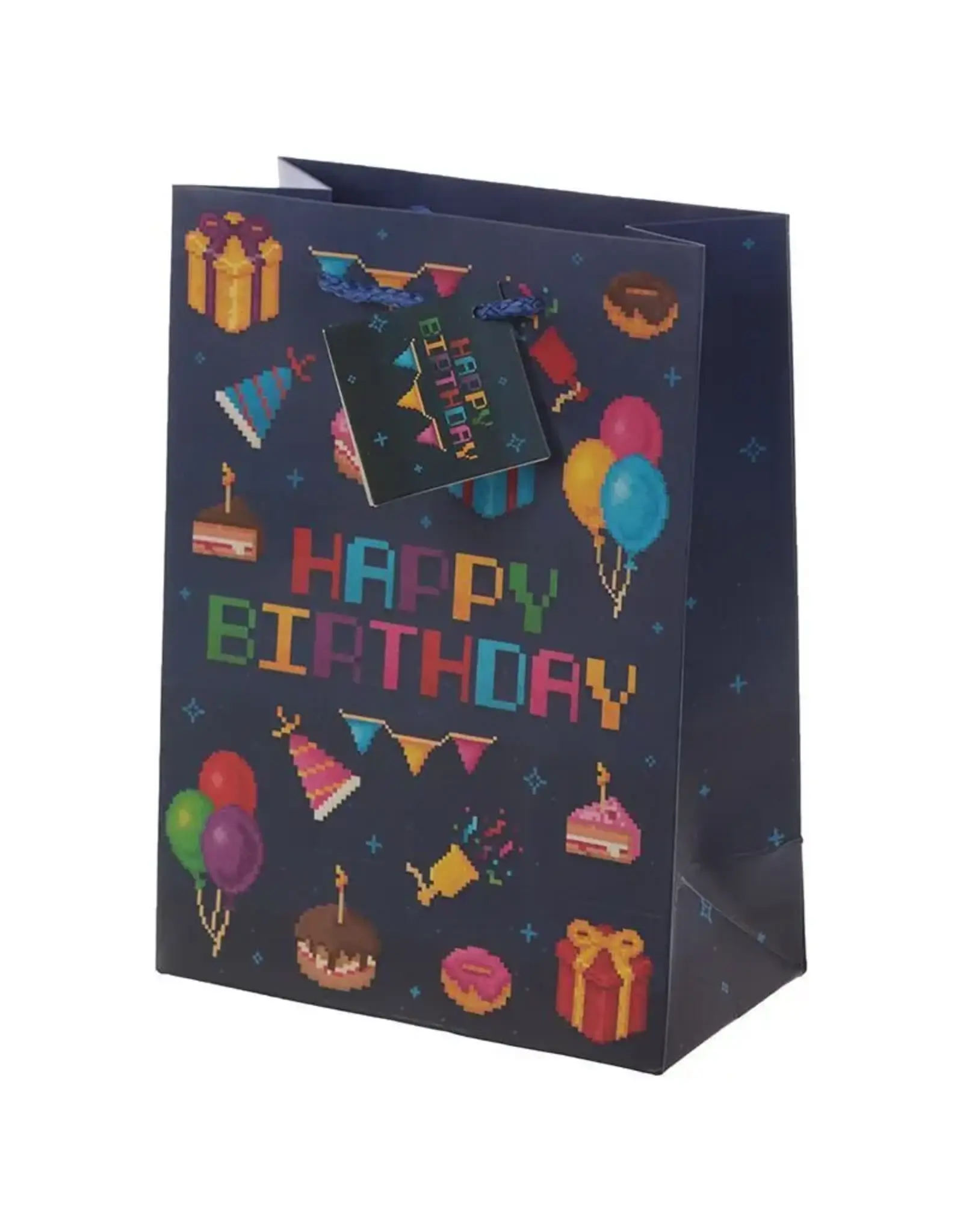 Giftbag Medium "Retro Game Over Happy Birthday"